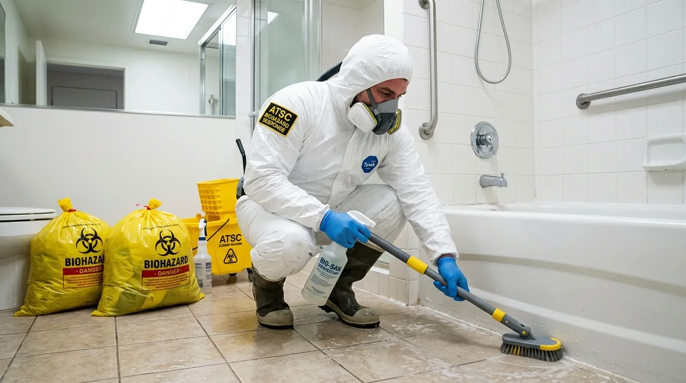 Decontamination equipment deployed for Blood Cleanup in Middleton